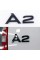 Емблема наклейка A2 Audi Ауді Чорна на кришку багажника