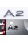 Емблема наклейка A2 Audi Ауді Хром на кришку багажника