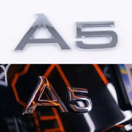 Емблема наклейка A5 Audi Ауді Хром на кришку багажника