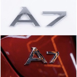 Емблема наклейка A7 Audi Ауді Хром на кришку багажника