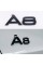 Емблема наклейка A8 Audi Ауді Чорна на кришку багажника
