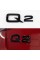 Емблема наклейка Q2 Audi Ауді Чорна на кришку багажника
