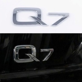 Емблема наклейка Q7 Audi Ауді Хром на кришку багажника