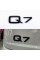 Емблема наклейка Q7 Audi Ауді Чорна на кришку багажника