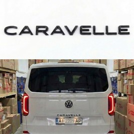 Емблема наклейка на кришку багажника NEW CARAVELLE Volkswagen Чорний