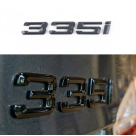 Шильдик напис багажника BMW БМВ 335i Чорний для E46, E90, F30, G20