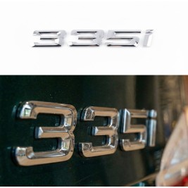 Шильдик напис багажника BMW БМВ 335i Хром для E46, E90, F30, G20