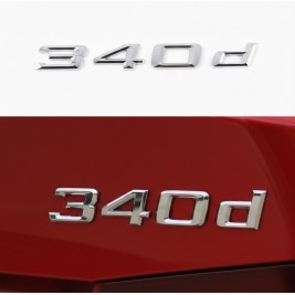 Шильдик Напис Багажника БМВ BMW 340d, 340D, E30, E36, E46, E90, E91, E92, E93, F30, G20