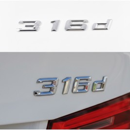 Шильдик Напис Багажника БМВ BMW 316d, 316D, E30, E36, E46, E90, E91, E92, E93, F30, G20