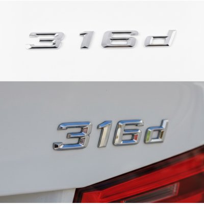Шильдик Напис Багажника БМВ BMW 316d, 316D, E30, E36, E46, E90, E91, E92, E93, F30, G20