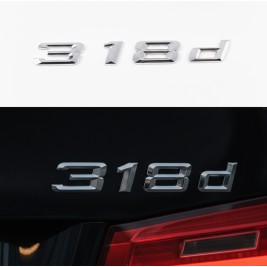 Шильдик Напис Багажника БМВ BMW 318d, 318D, E30, E36, E46, E90, E91, E92, E93, F30, G20