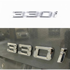 Шильдик напис багажника BMW БМВ 330i Хром для E46, E90, F30, G20