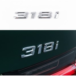 Шильдик напис багажника BMW БМВ 318i Хром для E46, E90, F30, G20