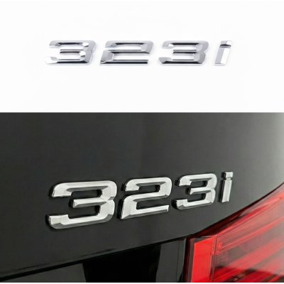 Шильдик напис багажника BMW БМВ 323i Хром для E46, E90, F30, G20