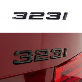 Шильдик напис багажника BMW БМВ 323i Чорний для E46, E90, F30, G20