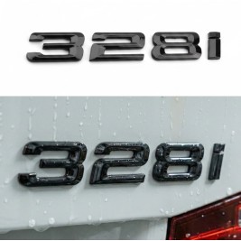 Шильдик напис багажника BMW БМВ 328i Чорний для E46, E90, F30, G20