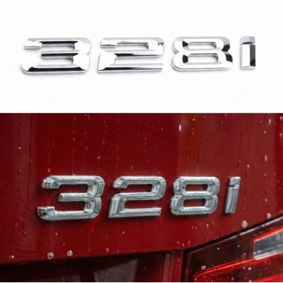Шильдик напис багажника BMW БМВ 328i Хром для E46, E90, F30, G20