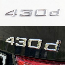 Шильдик напис Шильдик напис багажника BMW БМВ 430d Хром для F32, F33, G22, G23 BMW БМВ 435i Хром для F32, F33, G22, G23