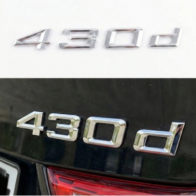 Шильдик напис Шильдик напис багажника BMW БМВ 430d Хром для F32, F33, G22, G23 BMW БМВ 435i Хром для F32, F33, G22, G23