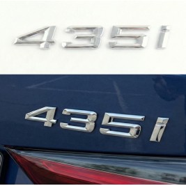 Шильдик напис багажника BMW БМВ 435i Хром для F32, F33, G22, G23