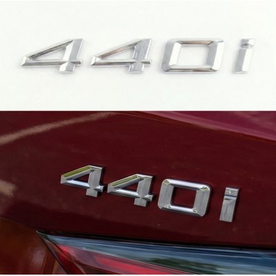 Шильдик напис багажника BMW БМВ 440i Хром для F32, F33, G22, G23