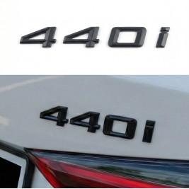 Шильдик напис багажника BMW БМВ 440i Чорний для F32, F33, G22, G23