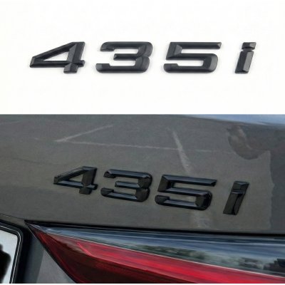 Шильдик напис багажника BMW БМВ 435i Чорний для F32, F33, G22, G23