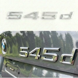 Шильдик BMW, Напис Багажника BMW 545d, 545D, E34, E39, E60, E61, F07, F10, F11, G30