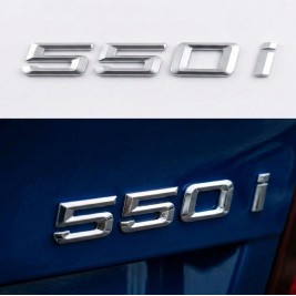 Шильдик напис багажника BMW БМВ 550i Хром для E39, E60, F10, G30