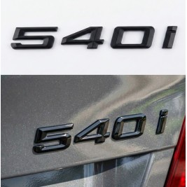 Шильдик напис багажника BMW БМВ 540i Чорний для E39, E60, F10, G30
