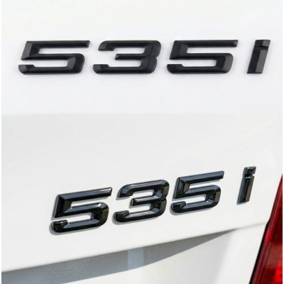 Шильдик напис багажника BMW БМВ 535i Чорний для E39, E60, F10, G30