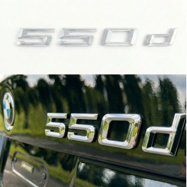 Шильдик BMW, Напис Багажника BMW 550d, 550D, E34, E39, E60, E61, F07, F10, F11, G30