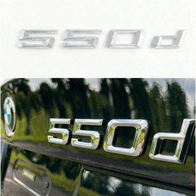 Шильдик BMW, Напис Багажника BMW 550d, 550D, E34, E39, E60, E61, F07, F10, F11, G30
