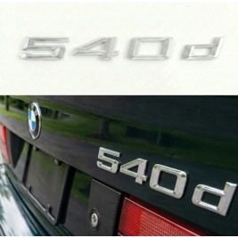 Шильдик BMW, Напис Багажника BMW 540d, 540D, E34, E39, E60, E61, F07, F10, F11, G30