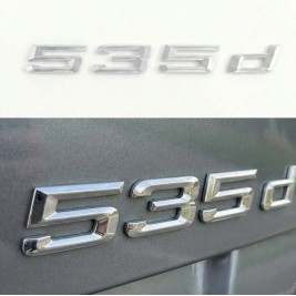 Шильдик напис багажника BMW БМВ 535d Хром для E39, E60, F10, G30