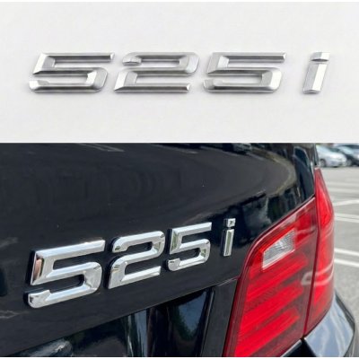 Шильдик напис багажника BMW БМВ 525i Хром для E39, E60, F10, G30