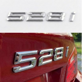 Шильдик напис багажника BMW БМВ 528i Хром для E39, E60, F10, G30