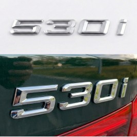 Шильдик напис багажника BMW БМВ 530i Хром для E39, E60, F10, G30