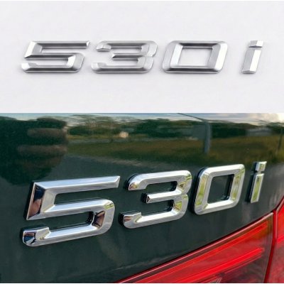 Шильдик напис багажника BMW БМВ 530i Хром для E39, E60, F10, G30