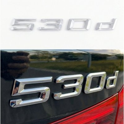 Шильдик напис багажника BMW БМВ 530d Хром для E39, E60, F10, G30