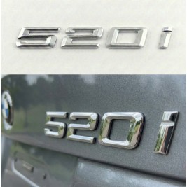 Шильдик напис багажника BMW БМВ 520i Хром для E39, E60, F10, G30