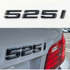 Шильдик напис багажника BMW БМВ 525i Чорний для E39, E60, F10, G30