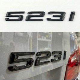 Шильдик напис багажника BMW БМВ 523i Чорний для E39, E60, F10, G30