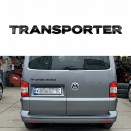 Емблема TRANSPORTER VW Фольцваген - Чорний, Шильдик надпис багажника транспортер
