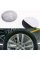 Наклейки на ковпачки заглушки в диски Peugeot Пежо 56 мм Сірі 4 шт