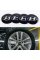 Stickers for caps plugs in disks Hyundai 56 mm Black 4 pcs