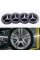 Наклейки на колпачки заглушки в диски Mercedes Benz Мерседес 56 мм Черные 4 шт