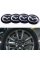 Stickers for caps plugs in Mazda disks Mazda 56 mm Black 4 pcs