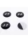 Stickers for caps plugs in disks Hyundai 56 mm Black 4 pcs