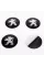 Наклейки на ковпачки заглушки в диски Peugeot Пежо 56 мм Чорні 4 шт